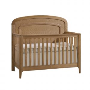 Palo “5-in-1” Convertible Crib with  arched decorative molding